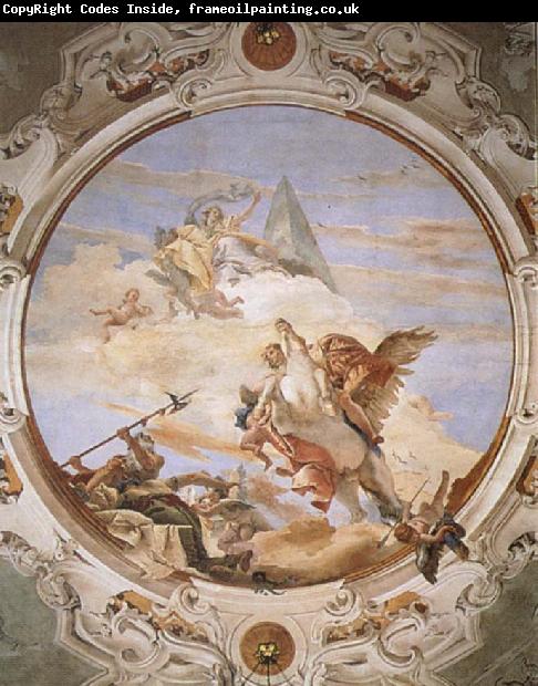 Giovanni Battista Tiepolo A Genius on Pegasus Banishing Time